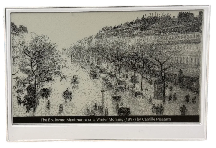 Živý obraz s dílem The Boulevard Montmartre