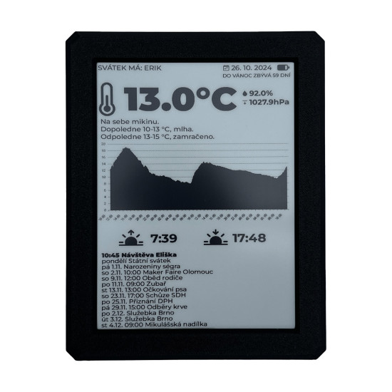 SVERIO PaperBoard černobílý 6" ED060XC3 - obrázek 1