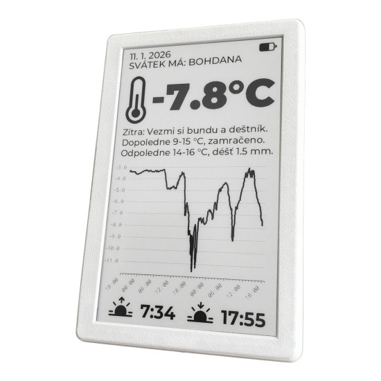 SVERIO PaperBoard černobílý 7.5" GDEY075T7 - obrázek 1