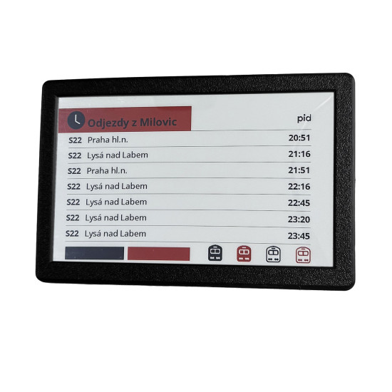 SVERIO PaperBoard tříbarevný 7.5" GDEH075Z90R - obrázek 2